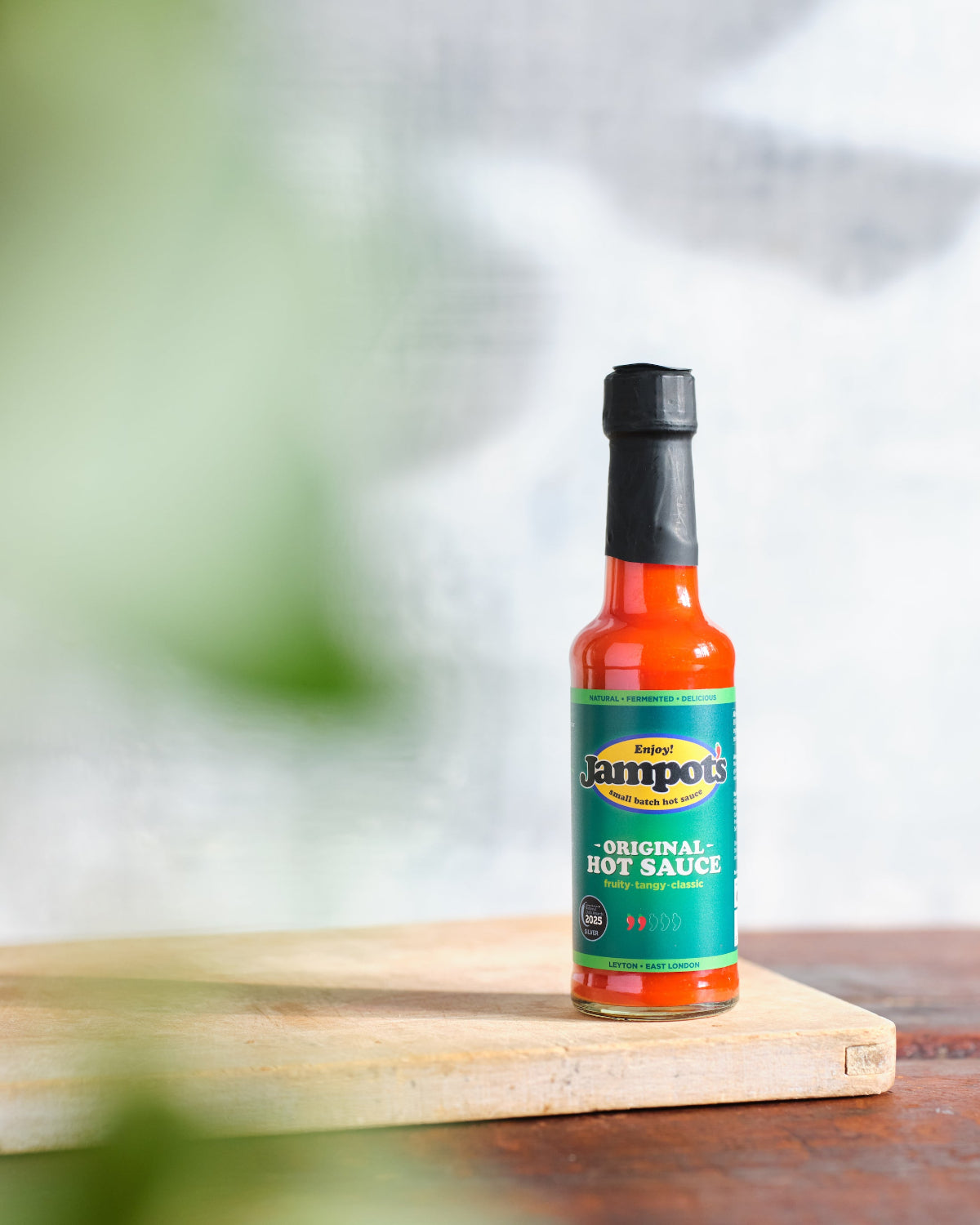 Jampot's Original hot sauce life-style. The classic hot sauce.